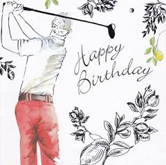 Happy Birthday - Golf - Message Inside: Happy Birthday - Roam Cards